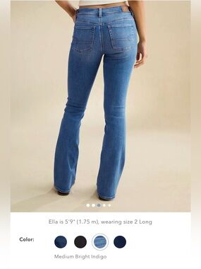 American Eagle stretch low rise kick bootcut jeans